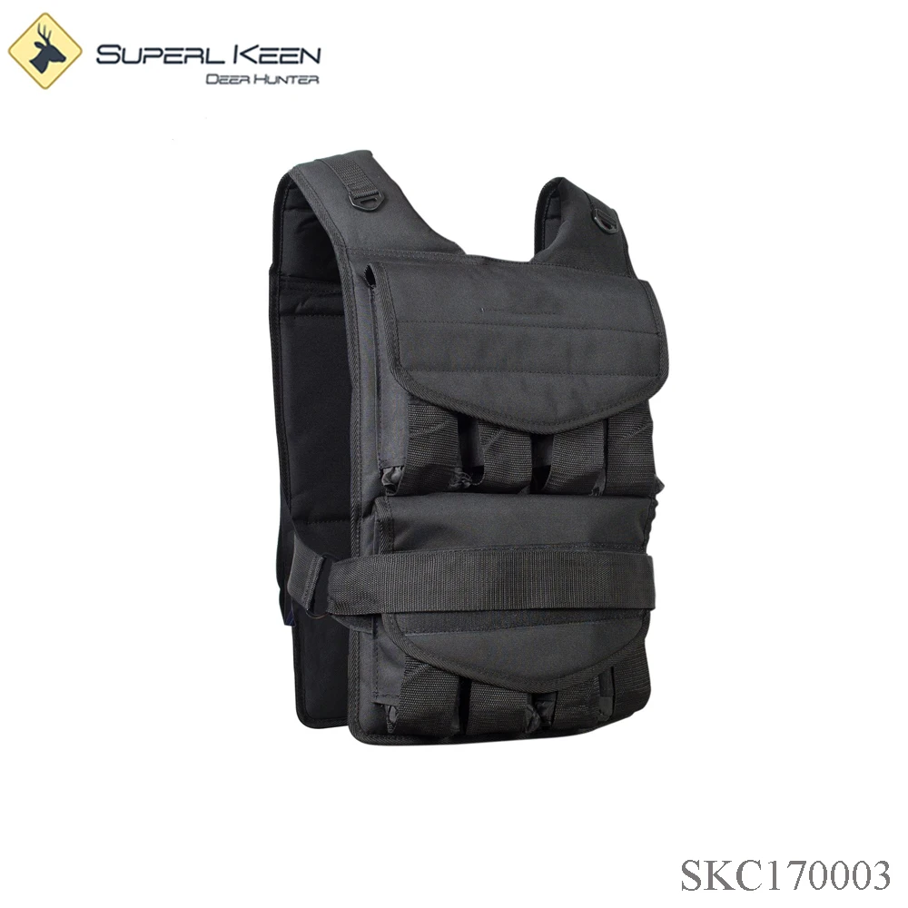 
New Black Bullet Proof Tactical Adjustable Weighted Vest 