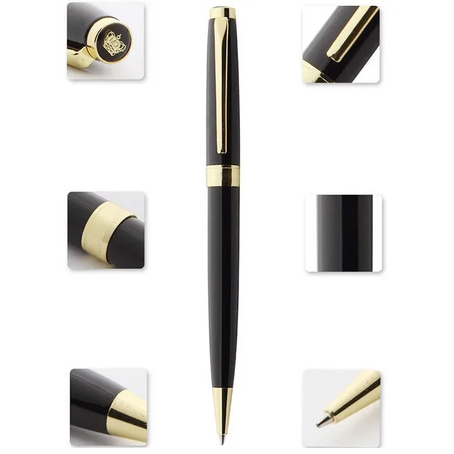 VINTAGE  10K BALL PEN FILLED DESK TOP INK PEN