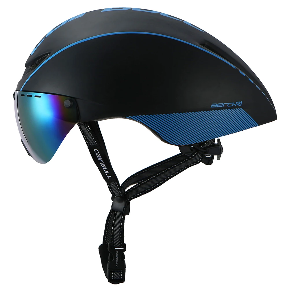 
CAIRBULL AERO-R1 Aerodynamics Road Cycling Aero Bike Helmet With Magnetic Goggle Fits With Glasses Safety helmet construction 