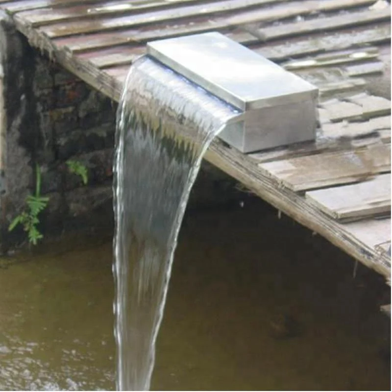 Stainless Steel Outdoor Waterfall Fountain