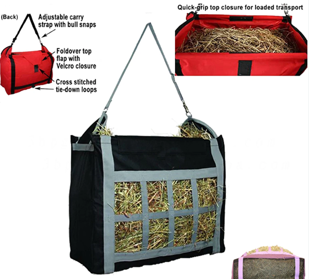Horse racing equipment Hay Bale Bag for equestrian