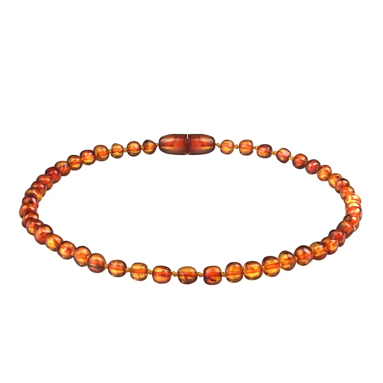 DY Best gift for baby Ember  Teething necklace safty closure baltic real Ember baroque Ember necklace for kids