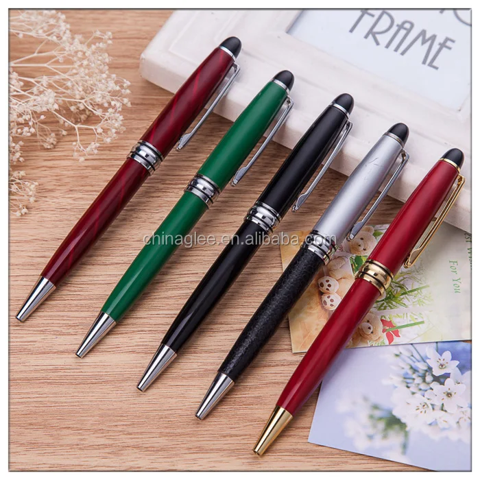 
 Promotion metal twistable ballpoint pen mont blank pen with custom logo  