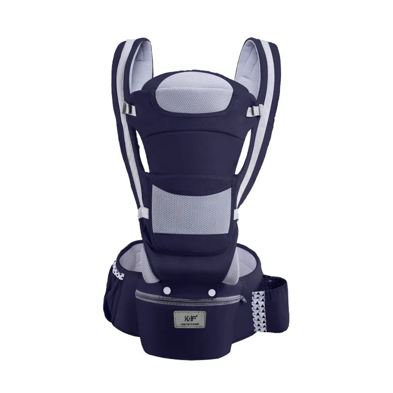 
multifunction convertible ergonomic Hipseat for newborn baby dark blue baby Carrier 