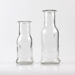 Empty Glass Drink Juice Bottle 350Ml 500Ml Beverage Drinking Water Bottles With Rope Gift Cups