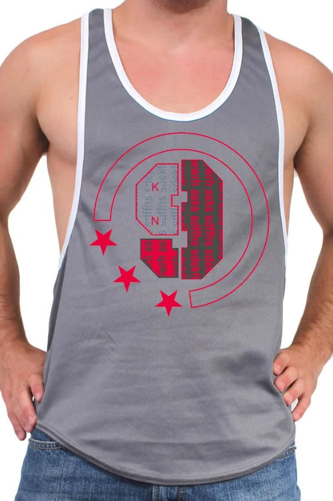  Профессиональный дизайн страйкбольный жилет бодибилдинг мужской Дешевый пользовательский Стрингер майка