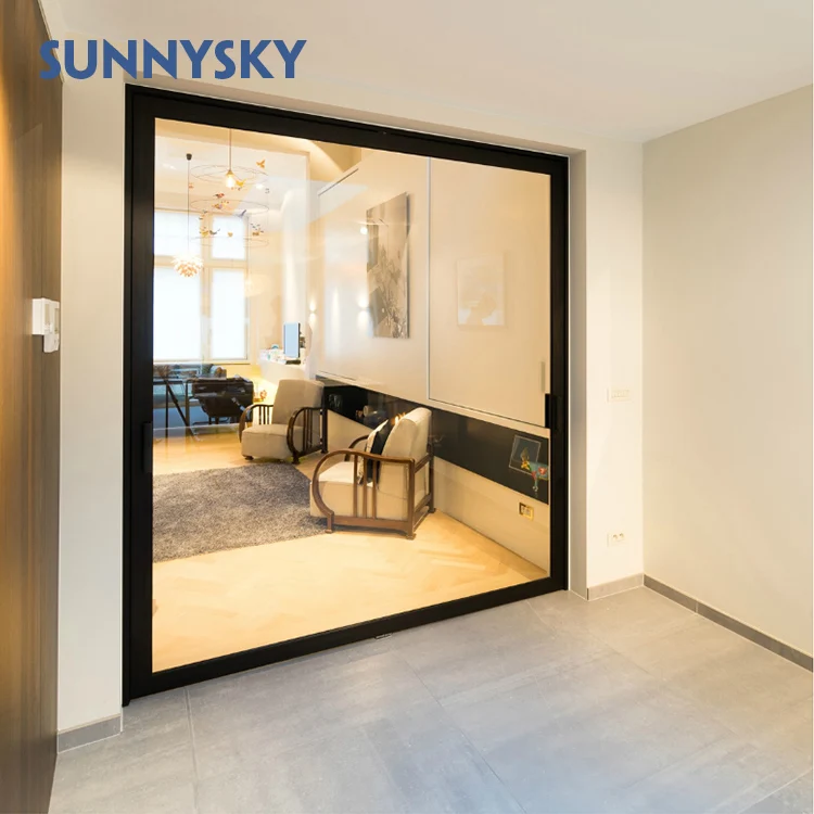 Pivot Hinge Door Automatic Close Copper Exterior Partition Aluminum Glass Steel Graphic Design Customized Modern Aluminum Alloy