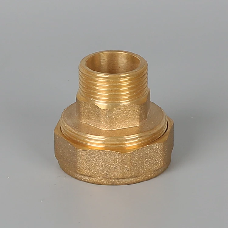LK-4-604 ( 1/2 )   high quality brass pipe male threads insert fitting without plating