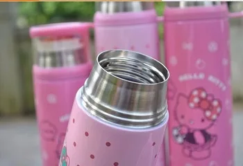 Cartoon double wall stainless steel insulated thermos vacuum flask for kid