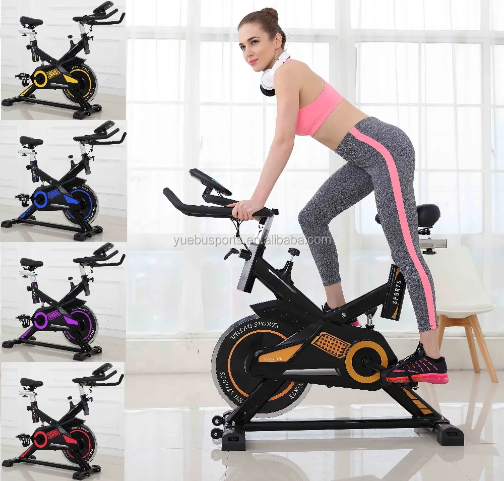 
2018 New Aerobic Training Exercise Fitness Cardio Workout Exercise Spin Bike with NEW design and New Plastic Cover YB7800 