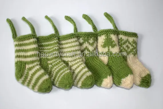 mini knitted christmas stocking cute christmas stocking hangers