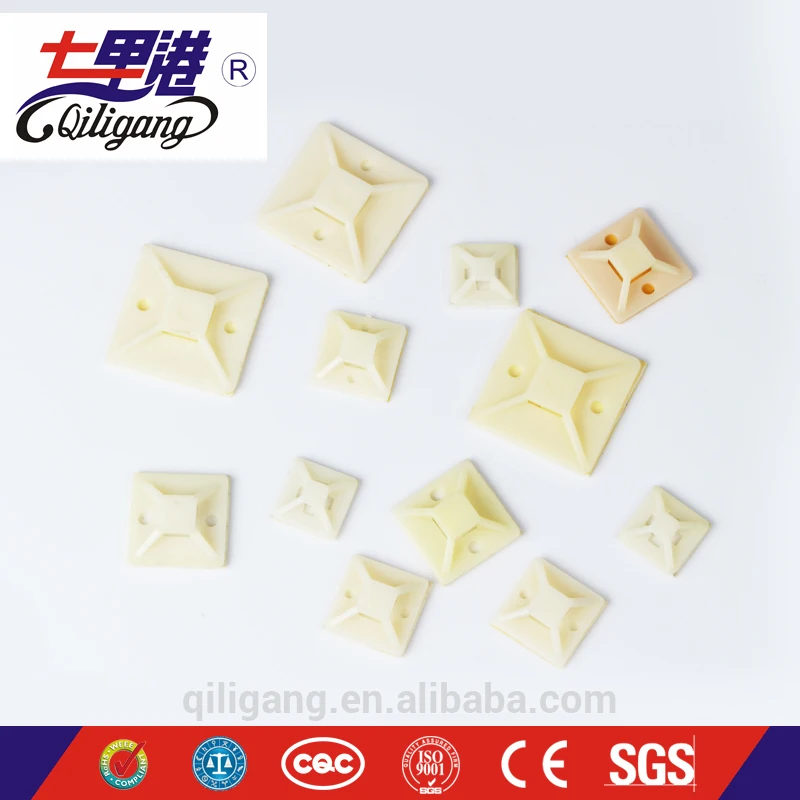 
China wenzhou manufacturer Self back adhesive cable tie mount 