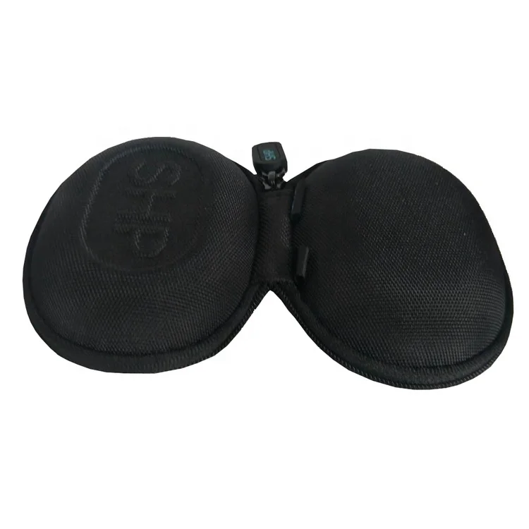 Earbud Carry Case Ali Hot Sale Anti-scratch Oval Eva with Customized Logo Guohui Earphone Case Eva EVA & Nylon 7 to 10 Days