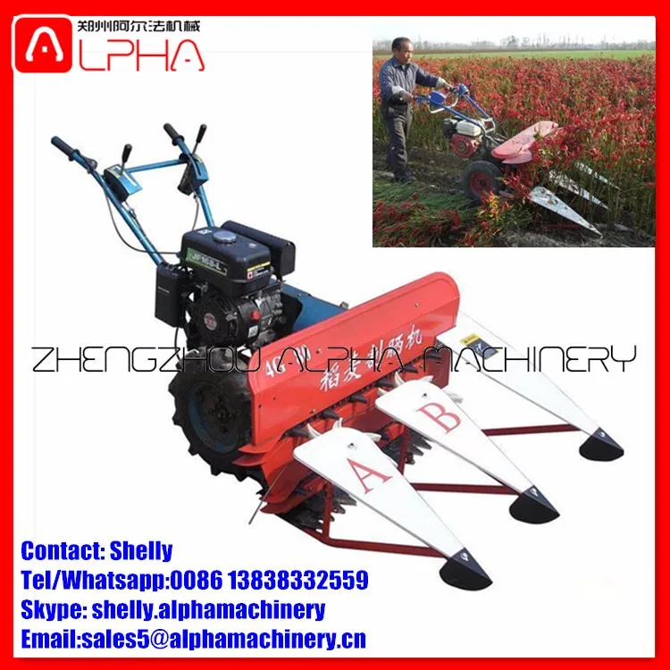 Combine Cheap Mini Manual Wheat Cutter Harvester / Rice Weeder Mini Harvester