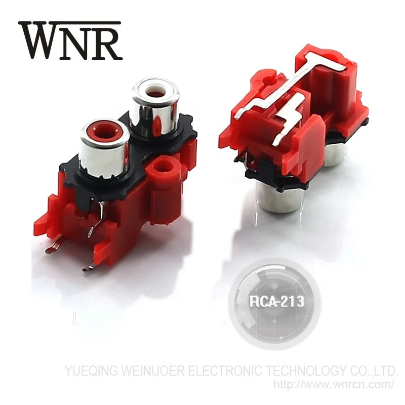 Cheap Factory for Sale WNRE 2 outlet 4 pin Rca Jack pcb mount