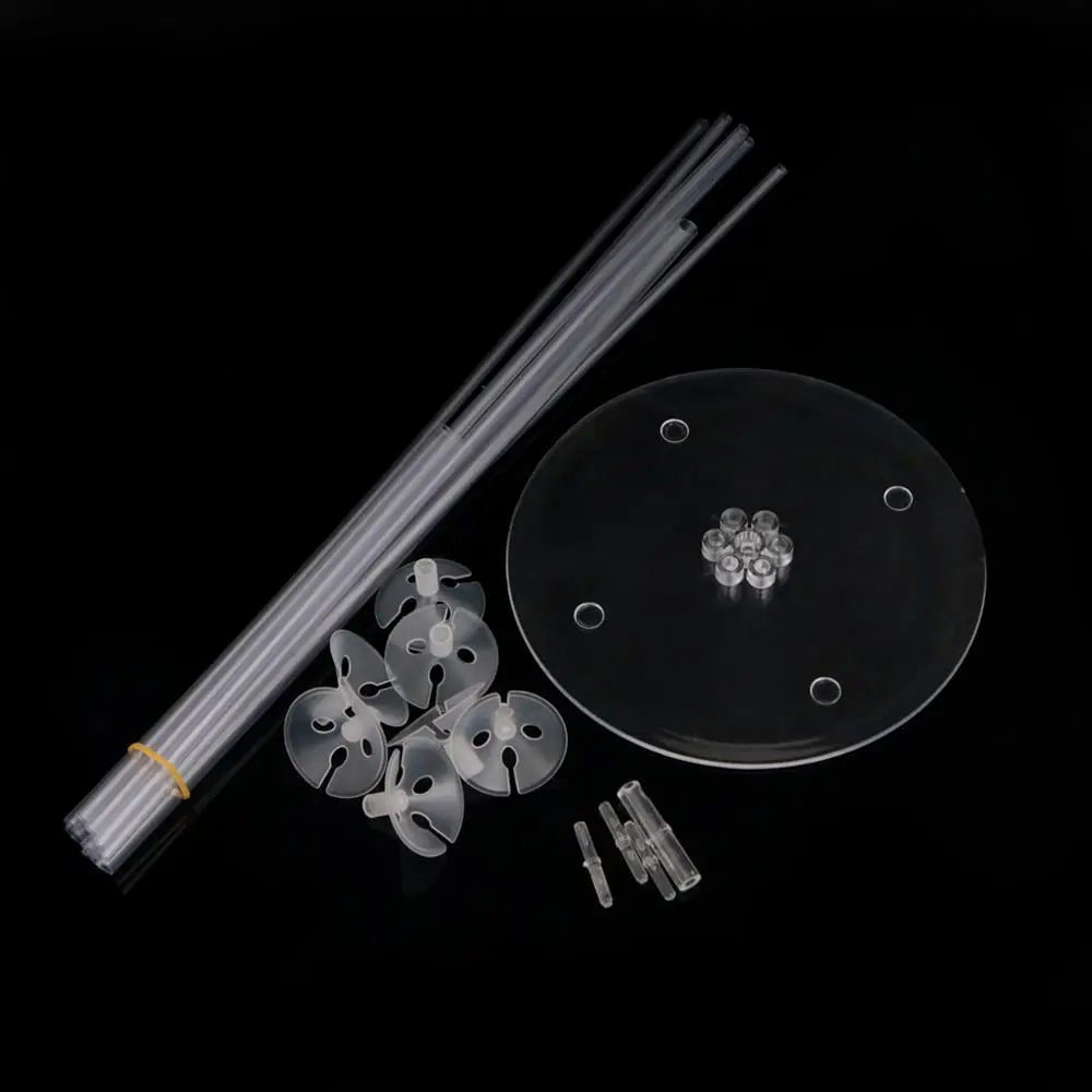 
Amazon Hot Selling Clear Balloon Stand Kit with Base for Baby Shower Wedding Party Baloon Accessories balloon Table display 