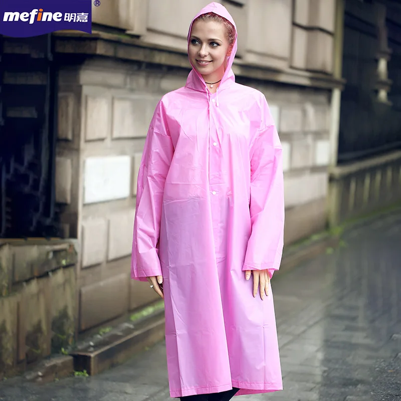 Sale Well Trending 2020 Various Women Plastic Raincoat Motorcycle Waterproof EVA Long Raincoat Waterproof With Hood