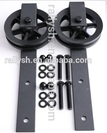 Большое колесо раздвижная дверь сарая фурнитура для деревянных дверей