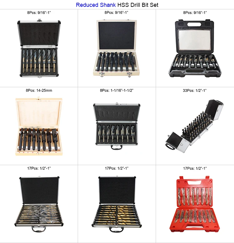 41Pcs Metric DIN338 Black Oxide Rolled HSS Drill Bit Set for Metal Stainless Steel Aluminium Drilling in Plastic Box