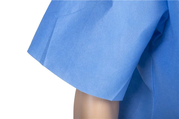 china suppliers Low Price SMS hospital disposable  patient gown clothes Hospital patient cotton gown outfit