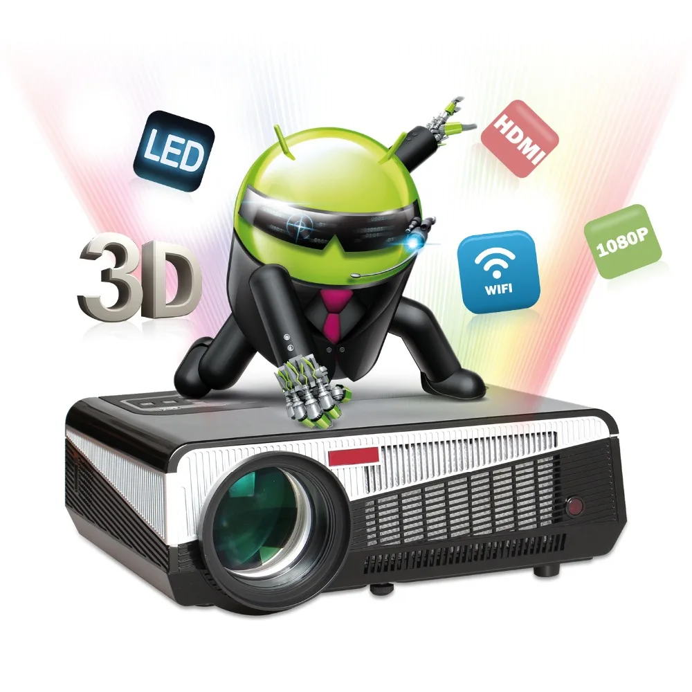 5000 Lumens 3LCD WXGA (1280*800) Presentation Projector for Education and Business with HDMI USB SD and VGA