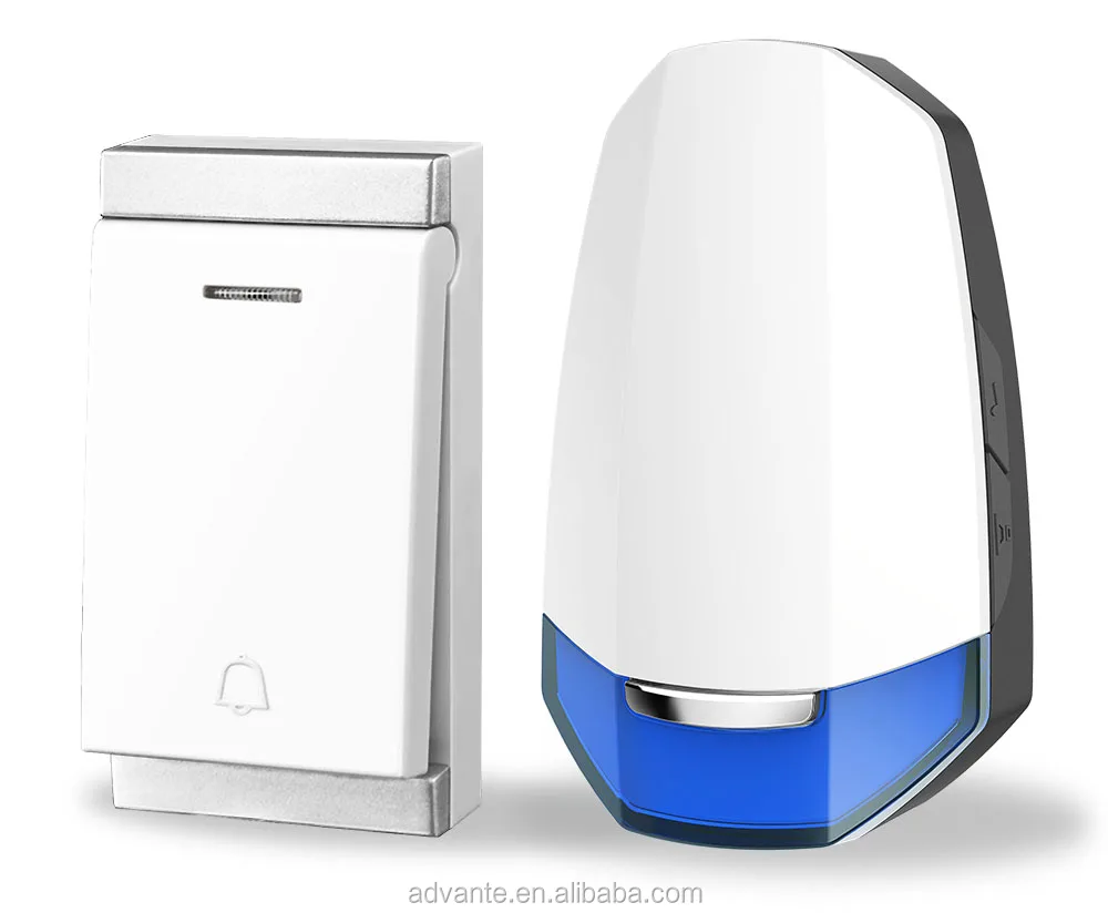 IP47 waterproof super long range wireless apartment door bell wireless doorbell with LED flashing light