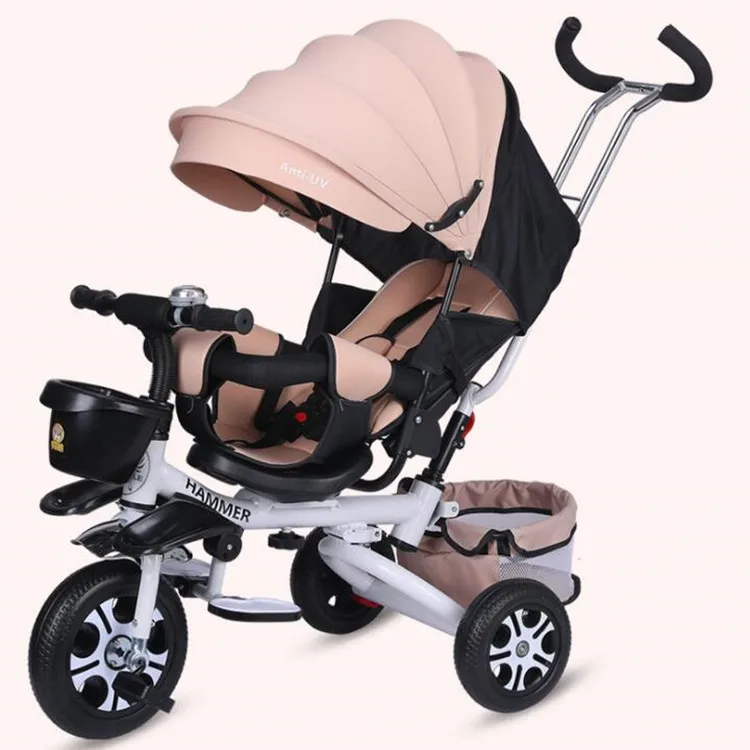 Kids Tricycle with wagon / Stroller Baby Pram Tricycle / Children tricycle With CE