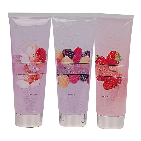 Factory wholesale private label  female whitening exfoliator honey spa body scrub custom logo