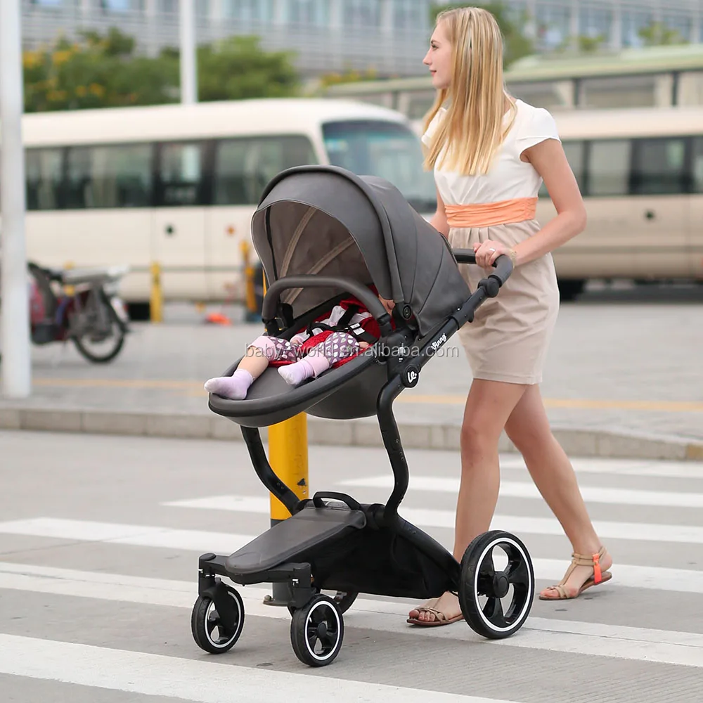 
Multi-function Leather Baby Stroller With EN1888 Approved 