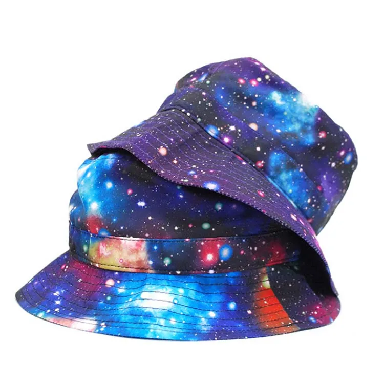 Multicolor Space Solar System Cosmos Outer galaxy bucket hat