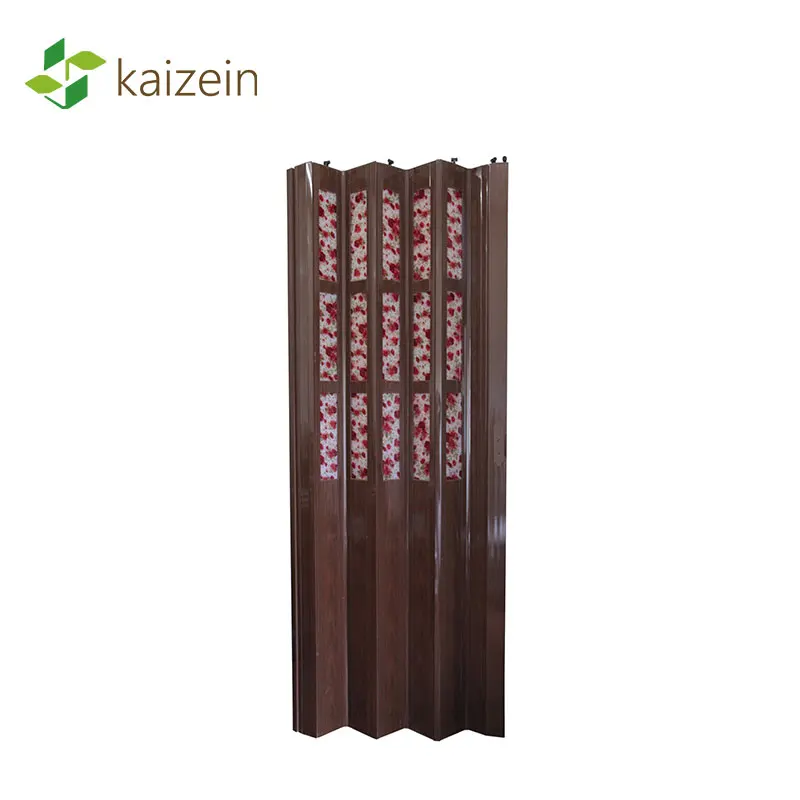PVC Bathroom folding door cheap price interior plastic sliding door