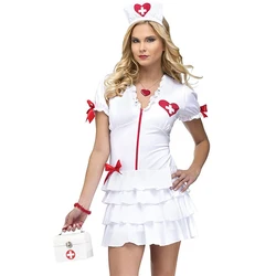 Wholesale Women Sexy Nurse Halloween Costume Carnaval Uniform Doctor Role Play Party Fancy Dress