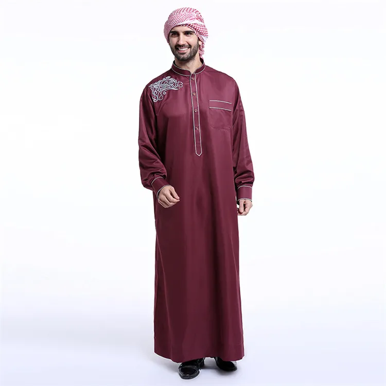 Новейшие Онлайн-дизайны Abaya 2018 оптовая продажа мужская одежда Дубая Thobe