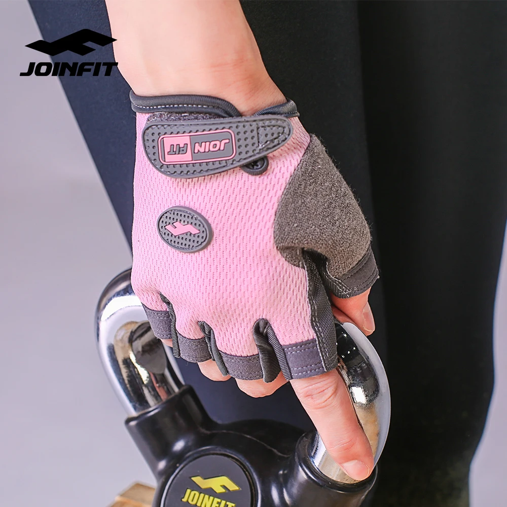 
JOINFIT Wholesale Custom Leather Workout Fitness Weight Lifting Gym Gloves 