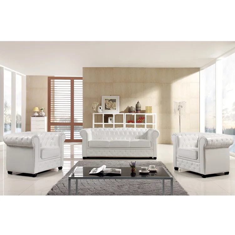 Дубайский классический диван, кожаный диван Chesterfield, дешевый комплект диванов Chesterfield, Стеганный диван