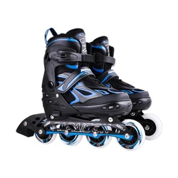 Customized Color Thickened frame 2018 Mexico Hottest selling inline skates model  4 flashing roller skates for adults