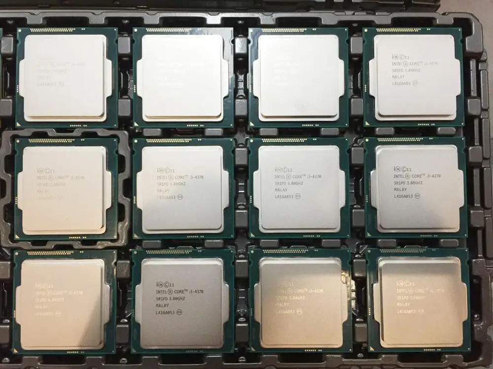 Intel CPU i3 4370 used cpu lga1150 with hd4600 tray processor
