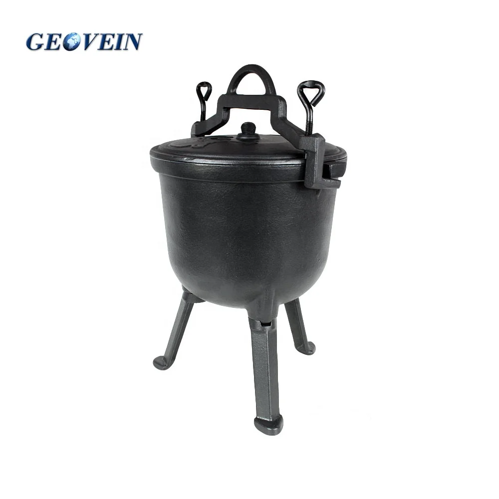 4L-7L-10L-15L Three Legs Cast Iron Meat Pot For Poland