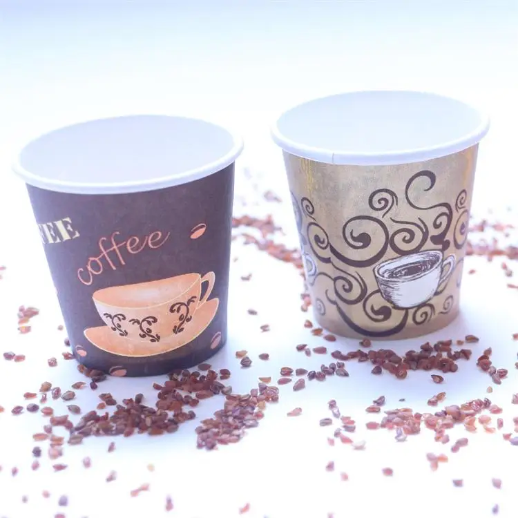 
4OZ paper cup 100ml disposable bamboo pulp cup for hot beverages 