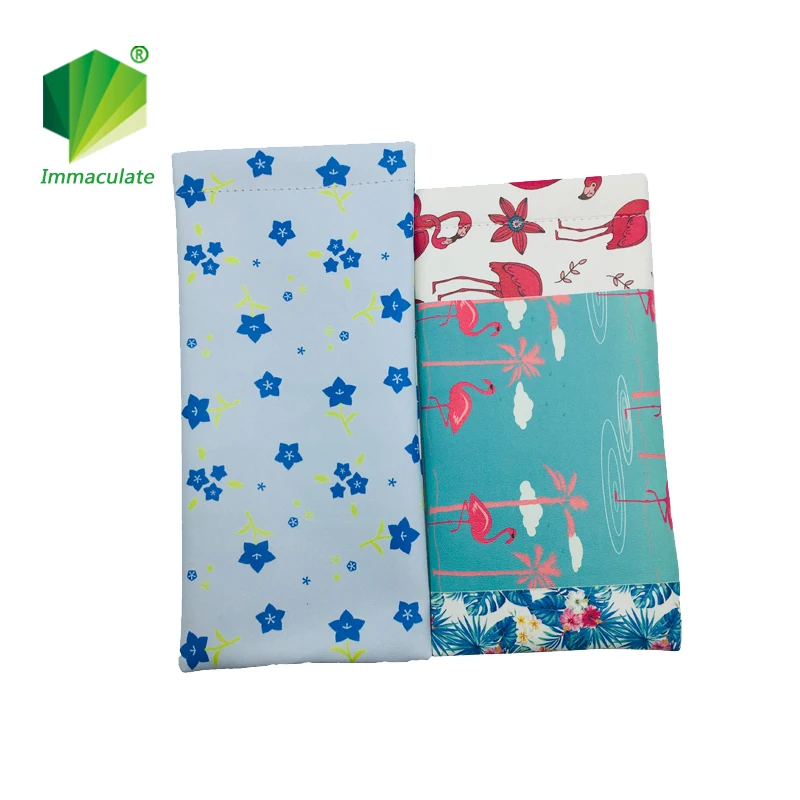 High Quality Soft PU Leather Reading Eye Safety Glasses Cell Phone Promotional Sunglasses Digital Printing Case Pouch