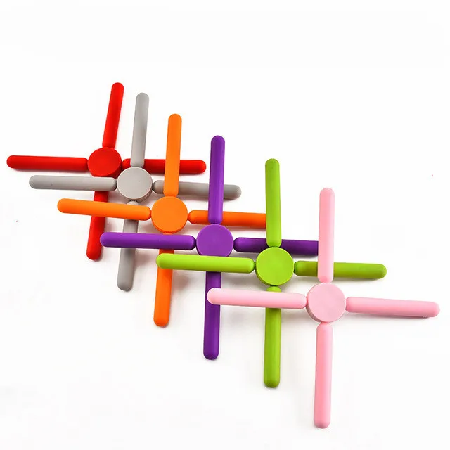 High Quality Foldable Silicone Mat Resistance Multipurpose Silicone Holder Silicone Trivet Pot Rack