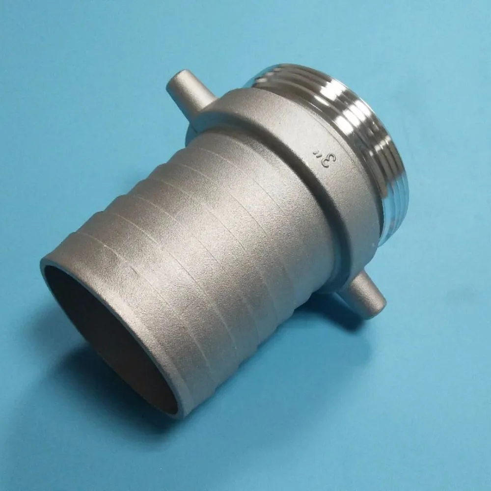 Metal die casting fire fighting hardware, pin lug suction hose coupling, male shank