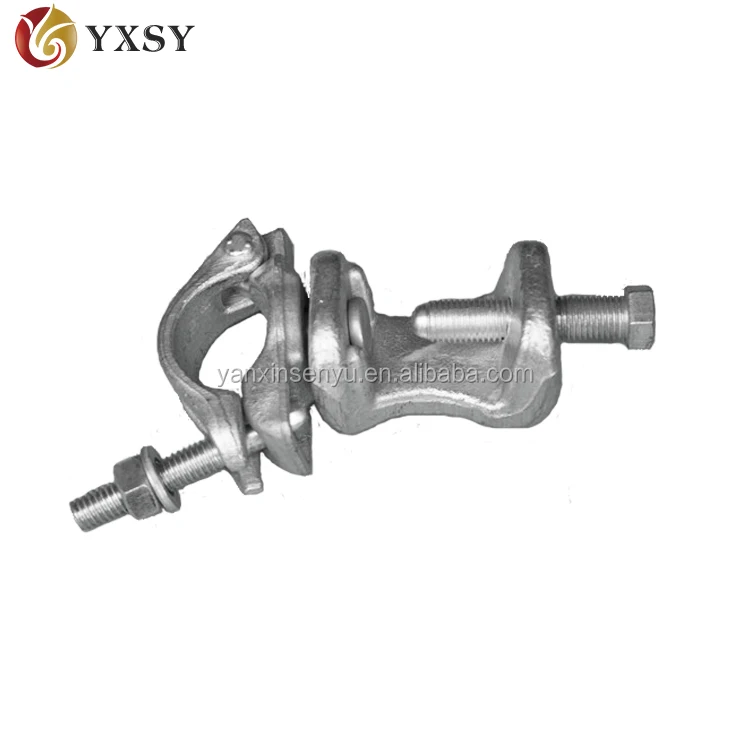 Forged steel scaffolding fixed right angle beam clamp girder coupler