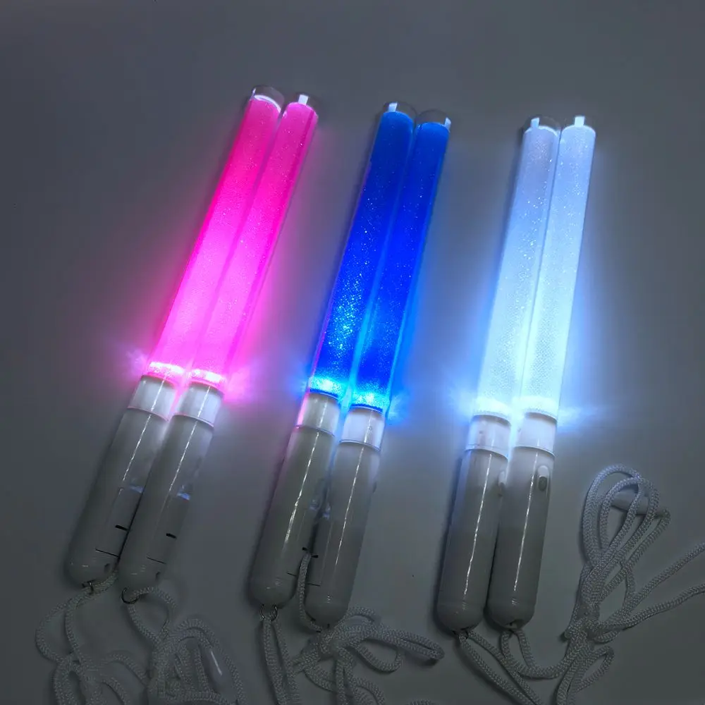 Popular OEM price Christmas gift colorful flashing customized LOGO LED stick