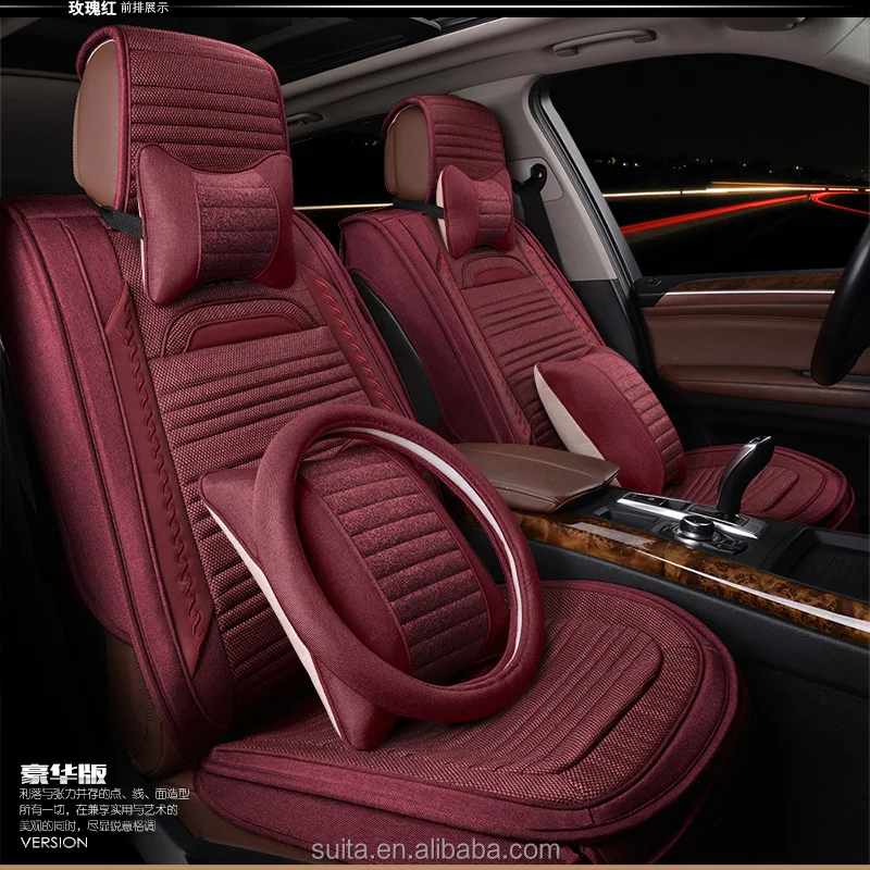 
New Design Fashion High Quality Wholesale Custom Fancy Leather Car Seat Cover 