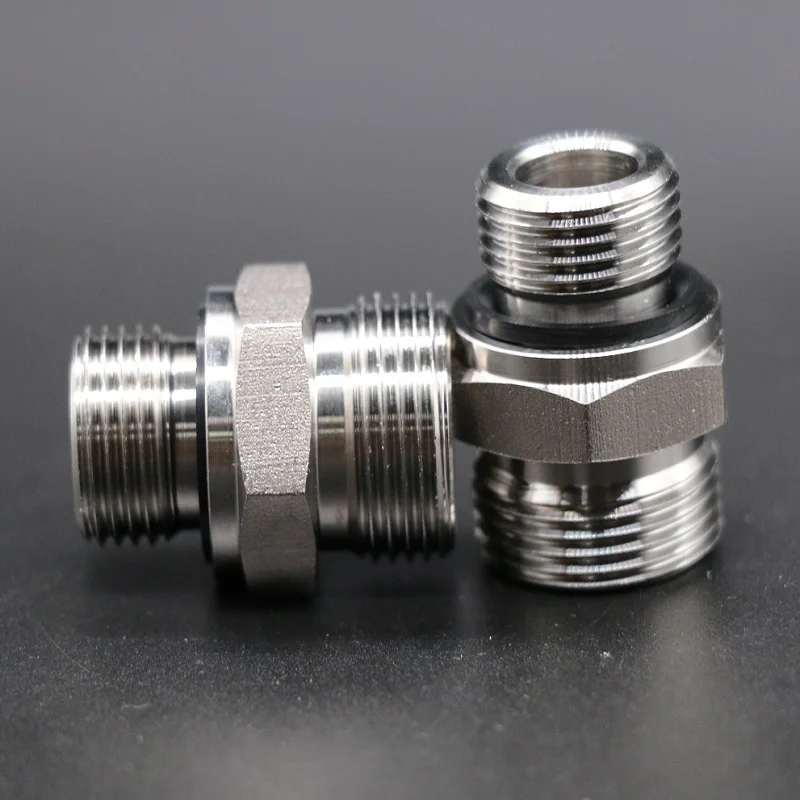 
Stainless steel double male hydraulic adaptor/hydraulic fittings 
