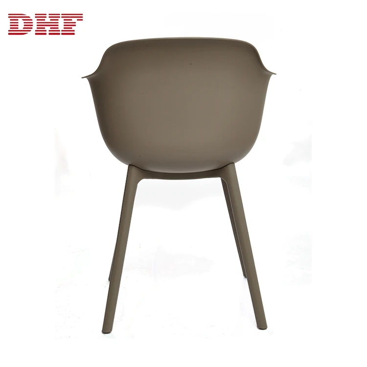 Modern PP Comfortable Plastic Deep Color Fashion Leisure Dining Chair