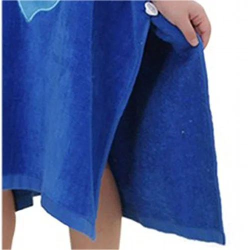 Surf Poncho Towel China Animal Printed Hooded Beach Suppler Microfiber Lovely Children Free Customized Square Plain Knitted