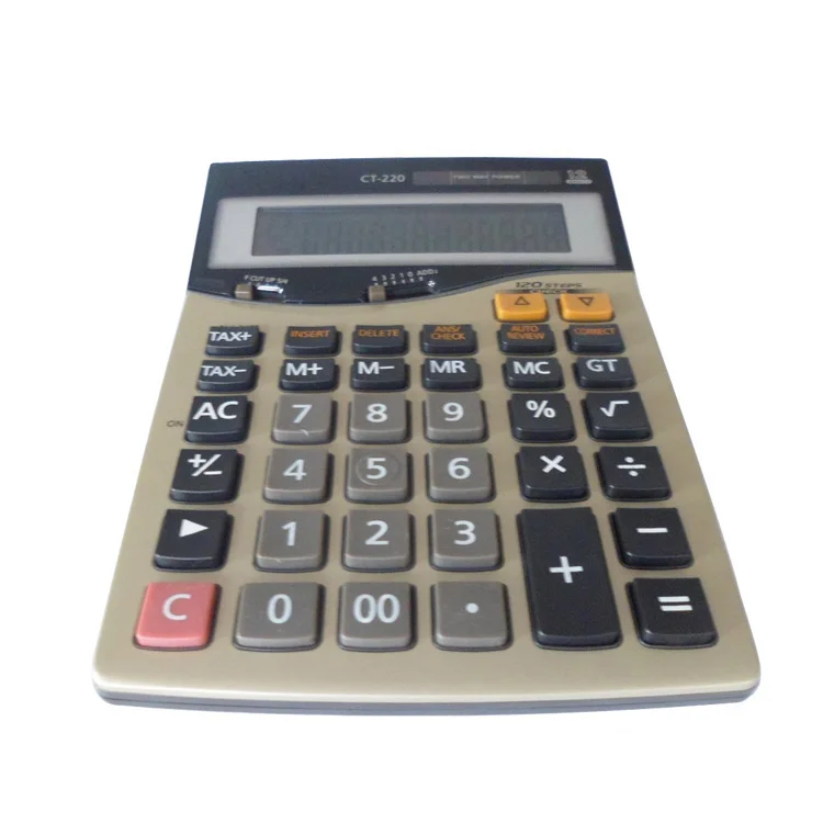 Jumbo electronic calculator with TAX function, accountant electronic calculator