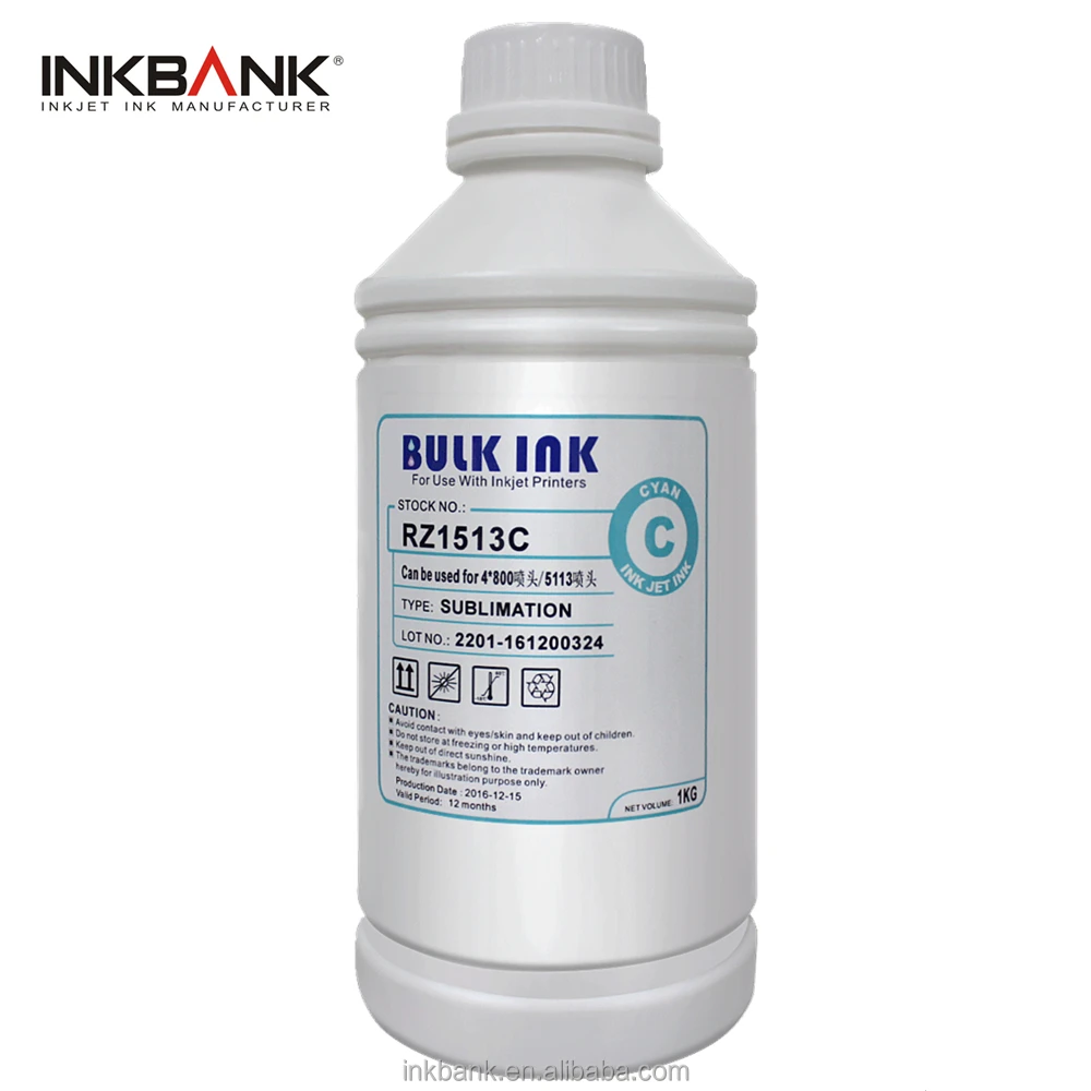 INKBANK fluorescent ink with Magenta and yellow colors , for sublimation printer DX5 DX7 DX6